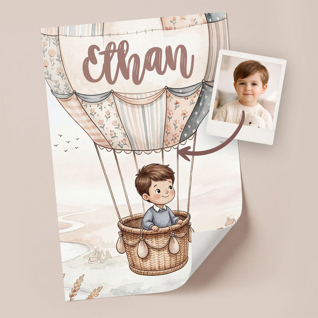 Balloon Adventure – Custom Poster - Tiny Lines