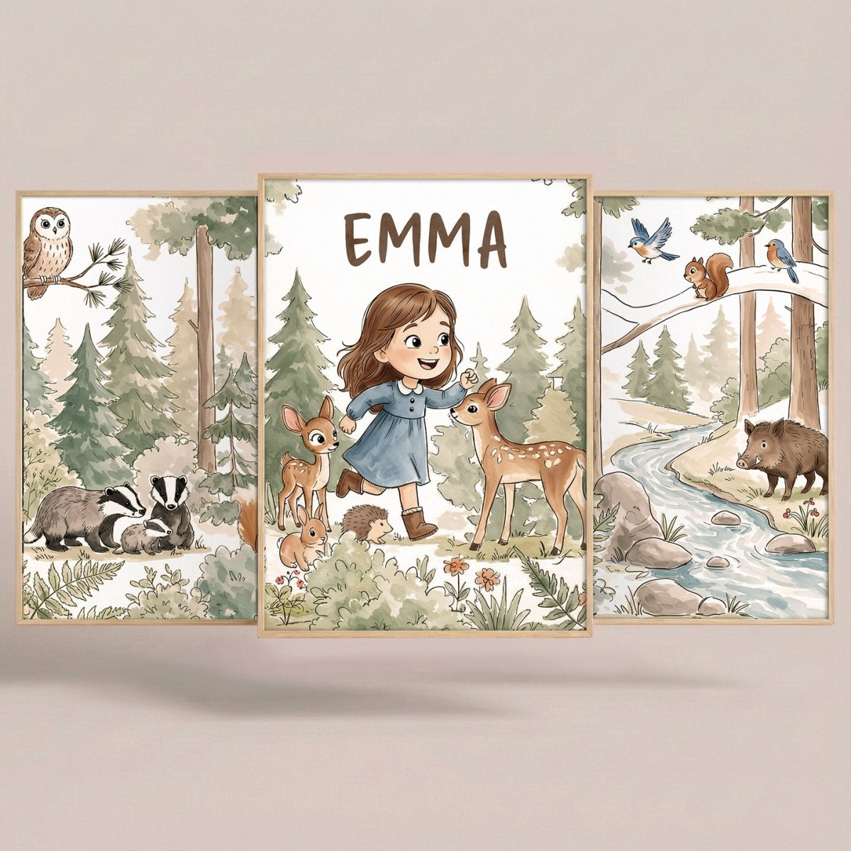 Little Woodland – Custom Poster Set